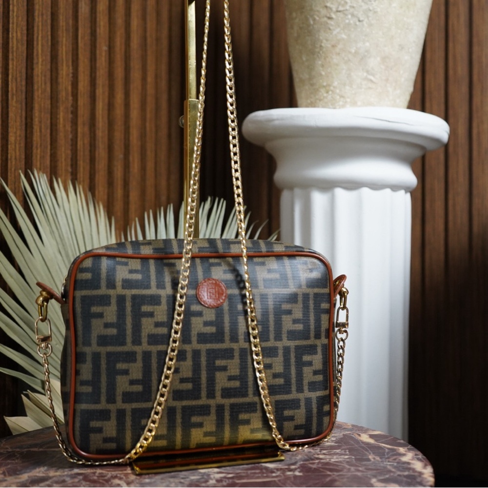 Vintage Fendi FF Monogram Crossbody